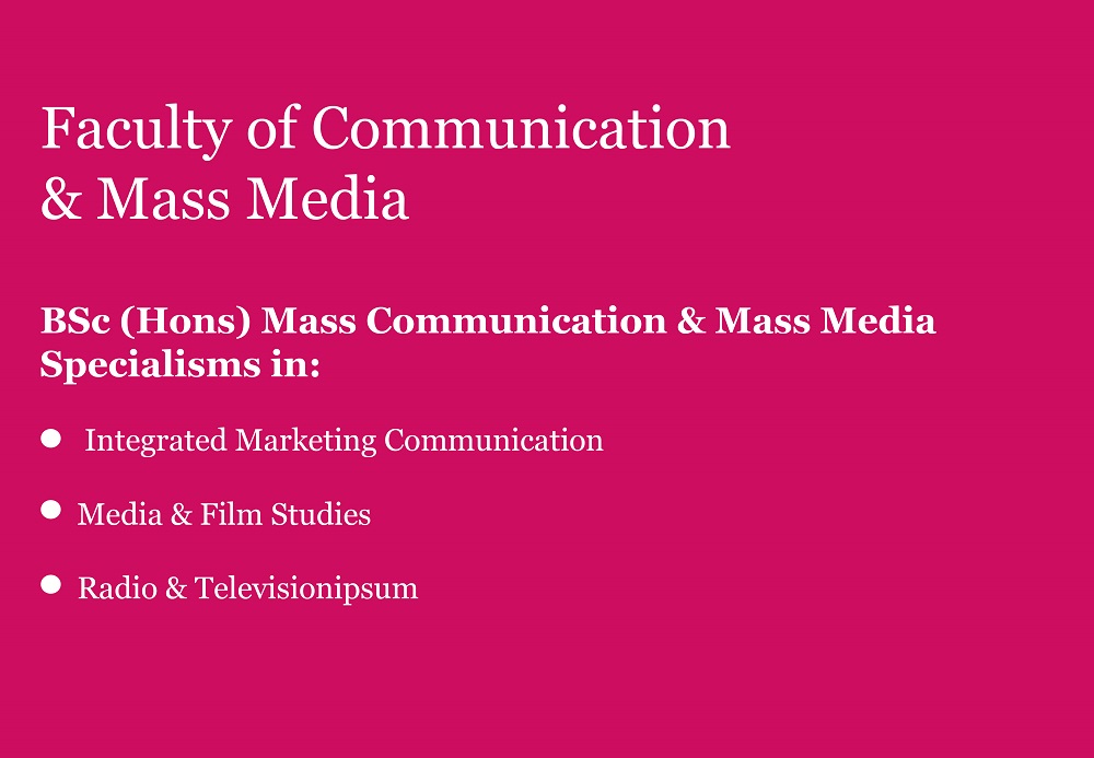 Faculty of Communication and Mass Media